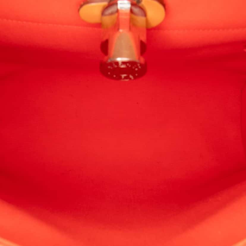 Hermès Toile Herbag Zip 31 Orange Canvas Good condition - Model View