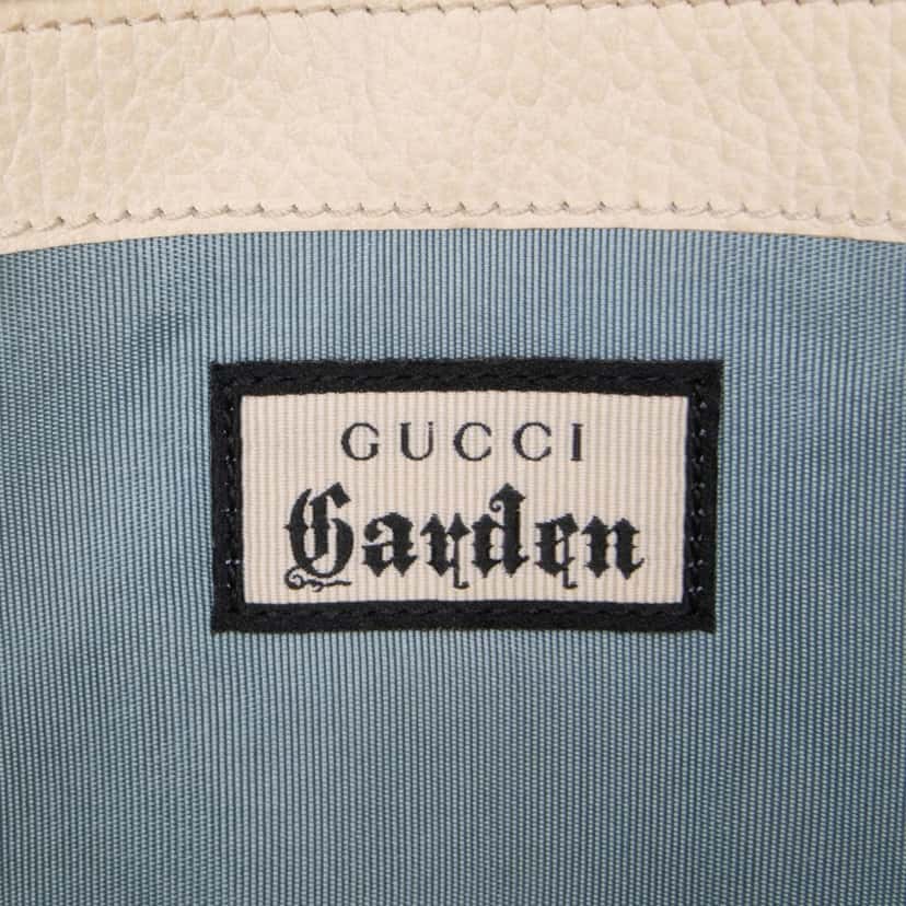 Gucci Mini Pebbled Calfskin Garden Dionysus Wallet on Chain Brown Leather Good condition - Box View