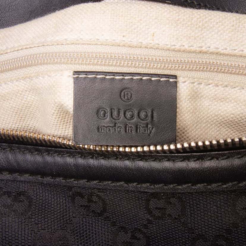 Gucci GG Canvas Sukey Satchel Black Canvas Good condition - Box View