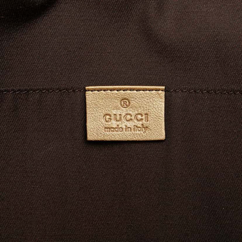 Gucci GG Crystal Web Tote Brown Canvas Good condition - Box View