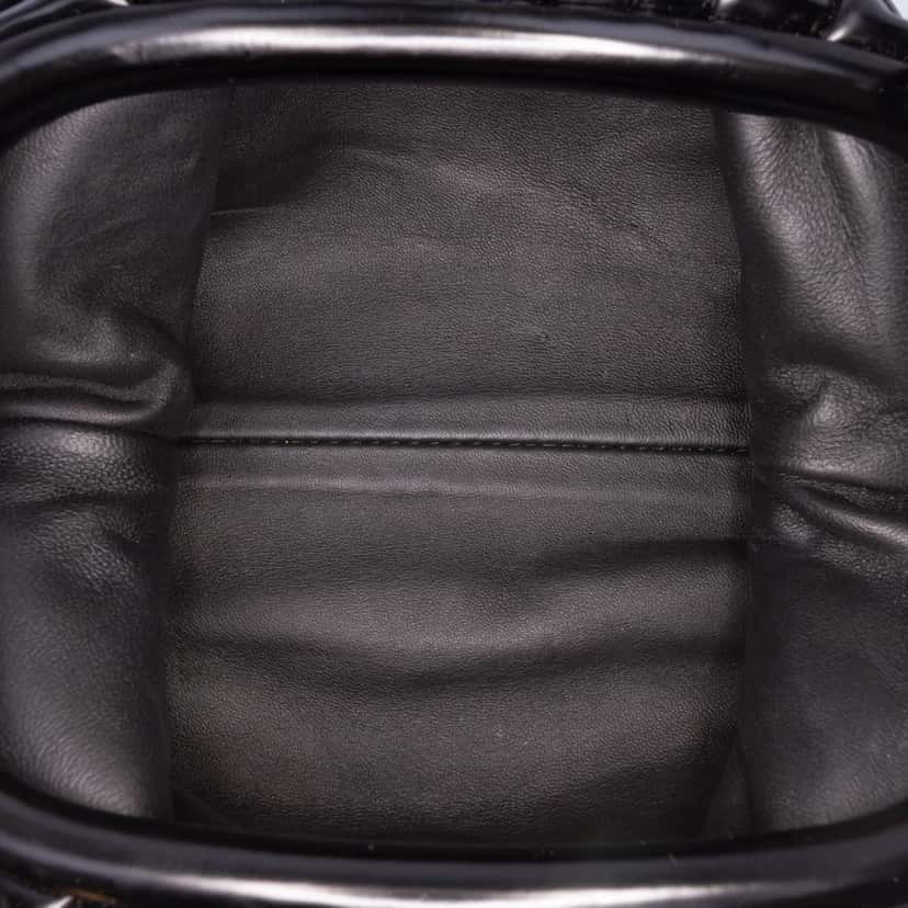 Bottega Veneta Brushed Calfskin The Mini Pouch Black Leather Good condition - Model View