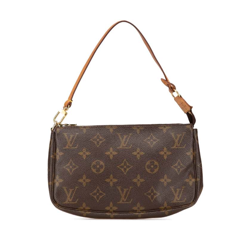 Louis Vuitton Monogram Pochette Accessoires Brown Canvas Good condition - Front View