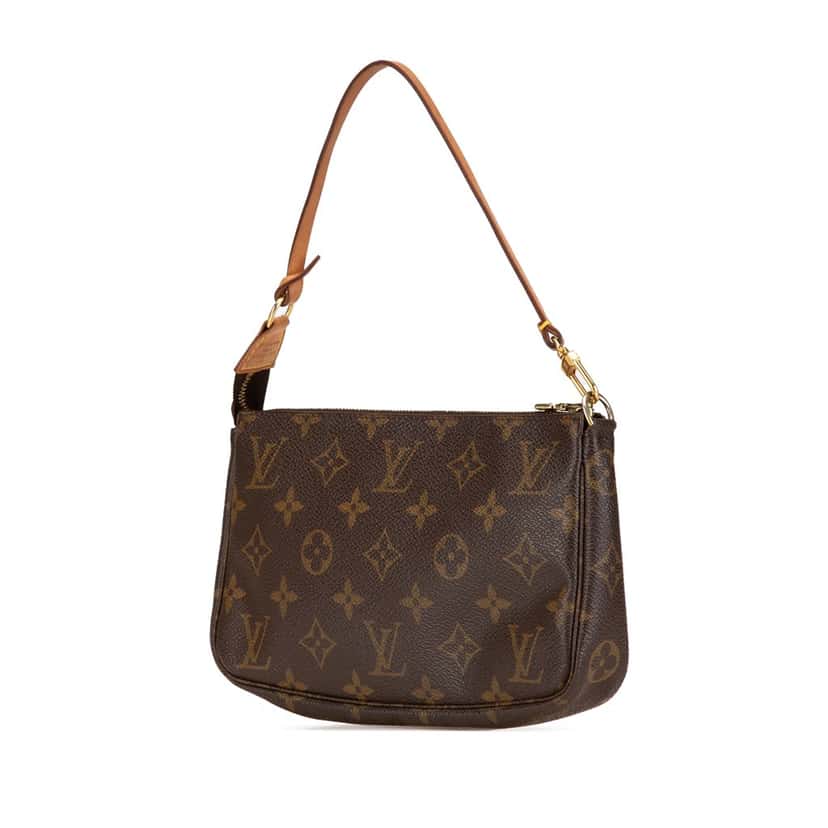 Louis Vuitton Monogram Pochette Accessoires Brown Canvas Good condition - Back View