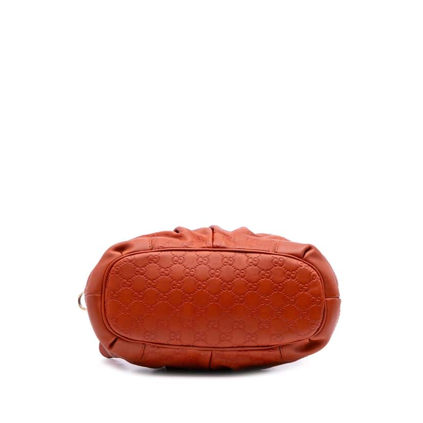 Gucci Guccissima Sukey Satchel Orange Leather Good condition - Inside View