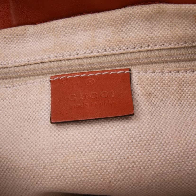 Gucci Guccissima Sukey Satchel Orange Leather Good condition - Box View
