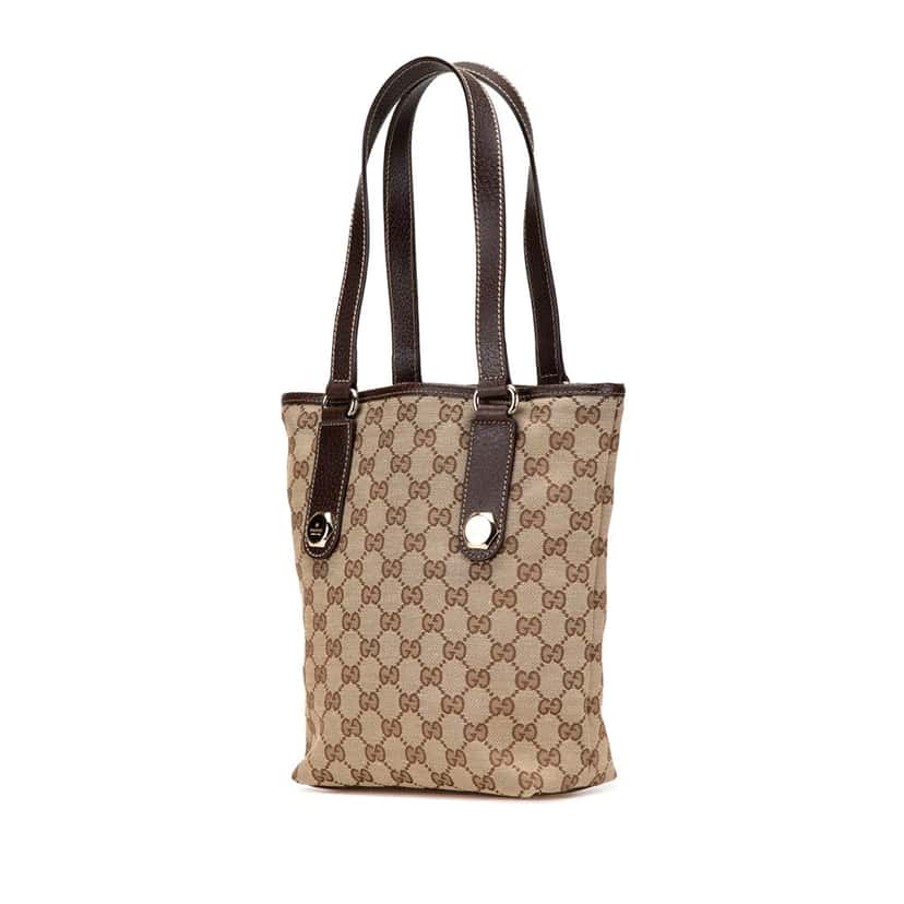 Gucci GG Canvas Charmy Shoulder Bag Brown Canvas Good condition - Back View