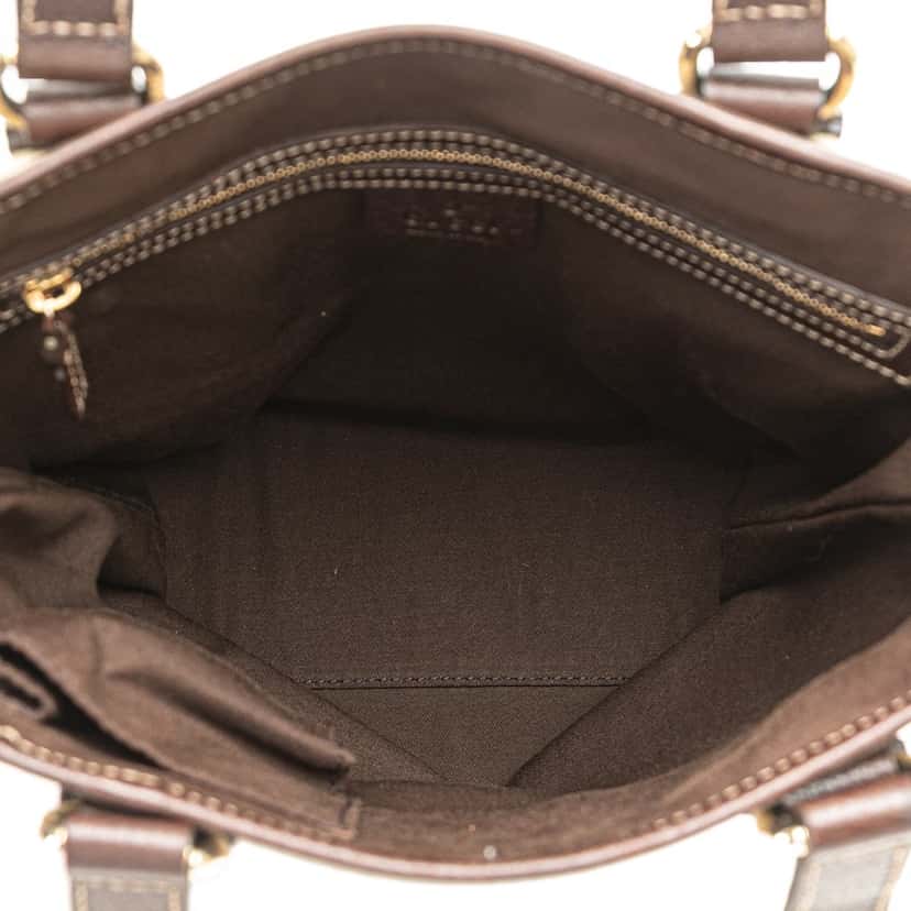 Gucci GG Canvas Charmy Shoulder Bag Brown Canvas Good condition - Model View