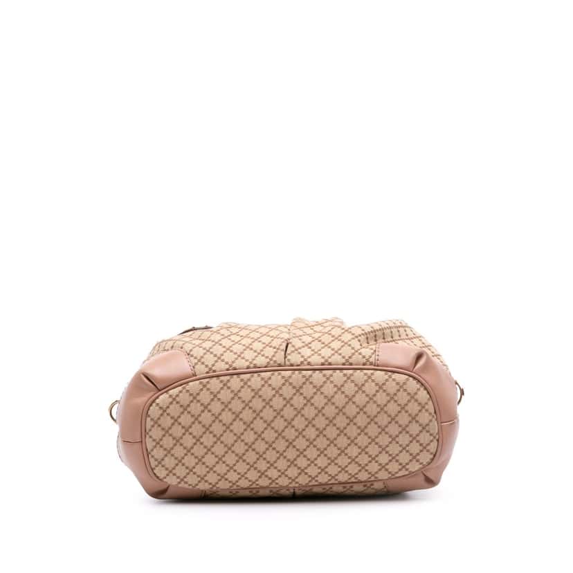 Gucci Diamante Canvas Sukey Satchel Brown Canvas Good condition - Inside View
