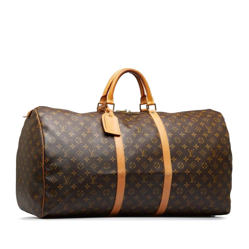 Louis Vuitton Monogram Keepall 60 Brown Canvas Good condition - Back View