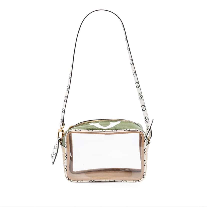 Louis Vuitton Monogram Giant Jungle Beach Pouch Green Canvas Good condition - Front View