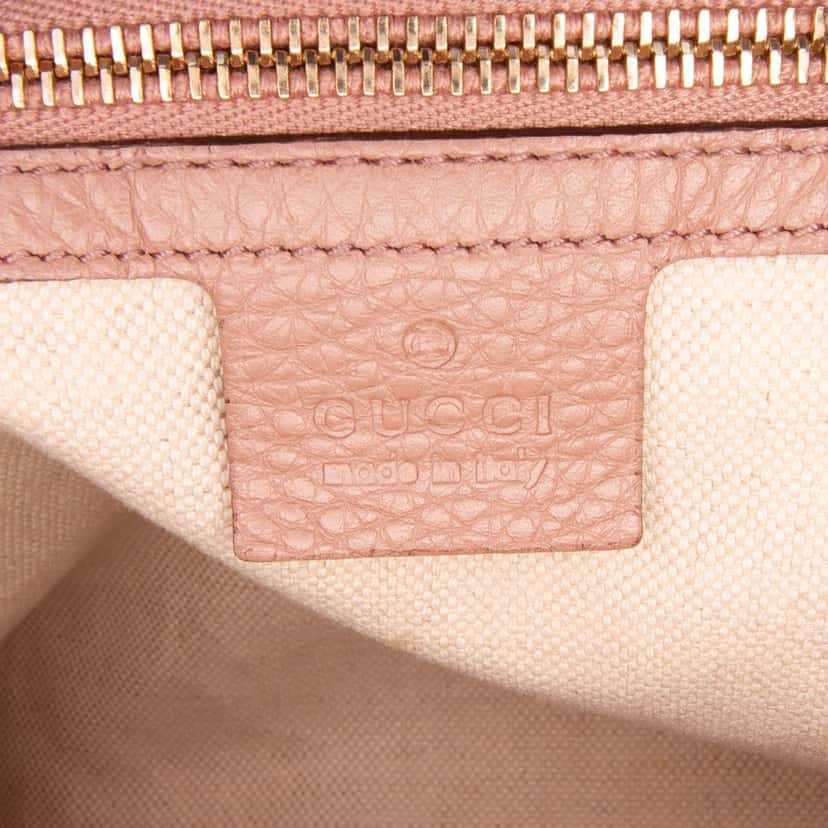 Gucci Medium Calfskin Bamboo Shopper Satchel Pink Leather Good condition - Box View