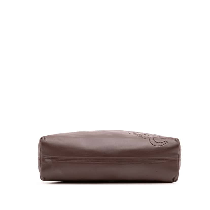 Loewe Anagram Leather Handbag Brown Leather Good condition - Inside View