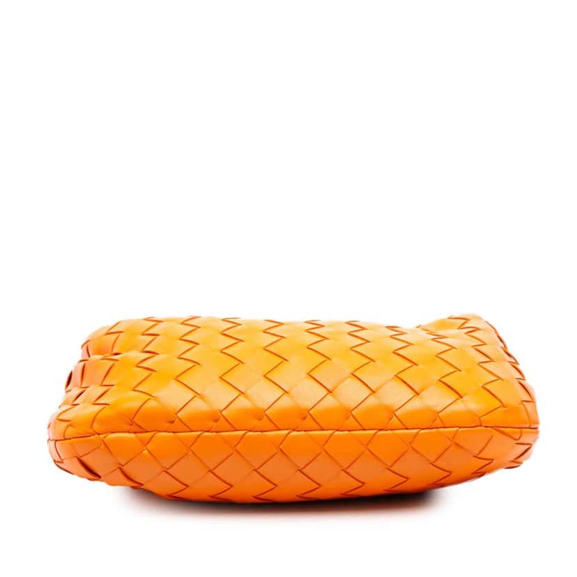 Bottega Veneta Mini Nappa Intrecciato Jodie Orange Leather Good condition - Inside View