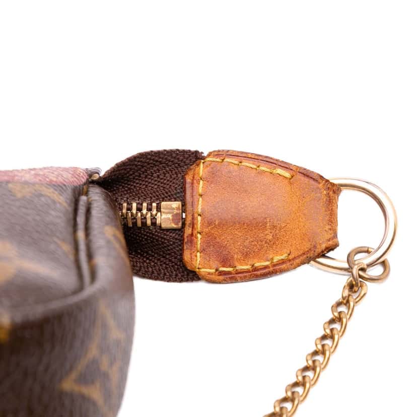Louis Vuitton Monogram Trunks and Bags Patch Mini Pochette Accessoires Brown Canvas Good condition - Box View