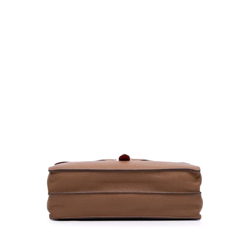 Hermès Togo Sac A Depeches 38 Brown Leather Good condition - Inside View