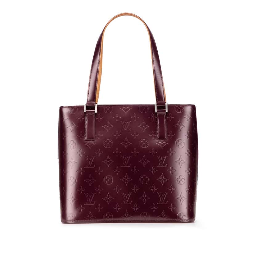 Louis Vuitton Monogram Mat Stockton Red Leather Good condition - Front View
