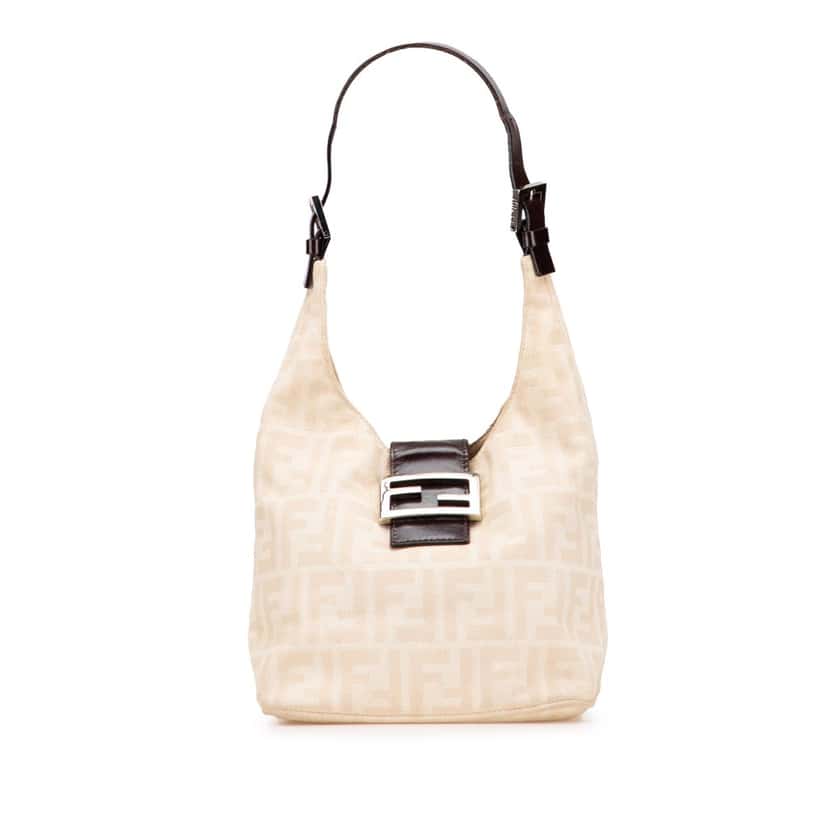 Fendi Zucca Canvas Shoulder Bag Brown Canvas Good condition - Front View