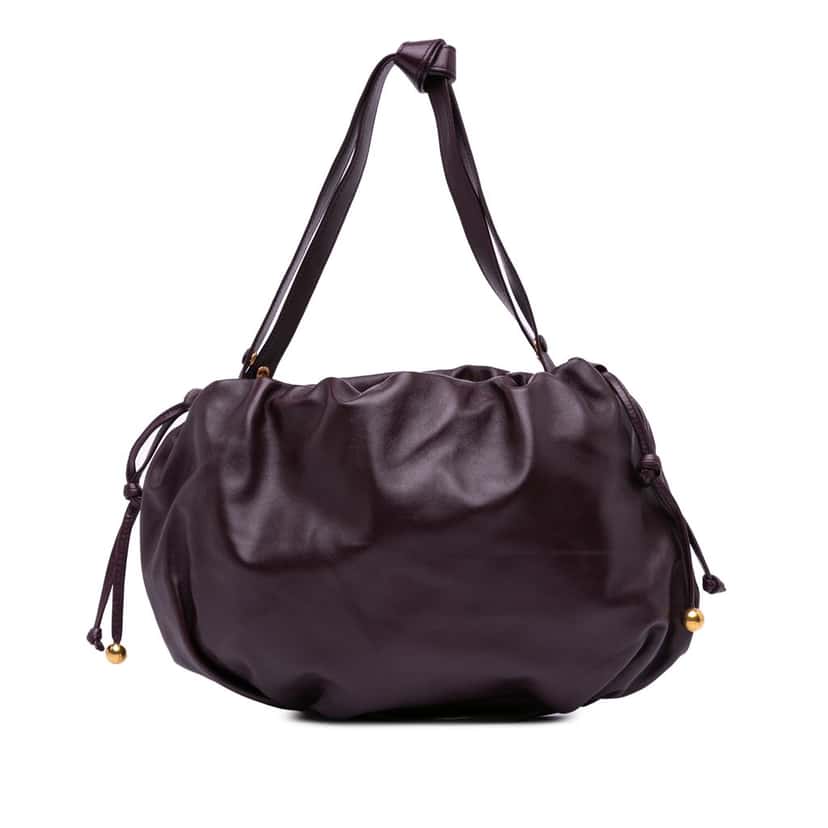 Bottega Veneta Medium Nappa The Bulb Shoulder Bag Brown Leather Good condition - Front View