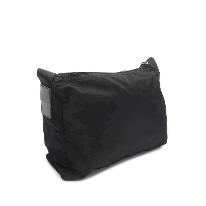 Prada Tessuto Zip Top Crossbody Black Good condition - Back View