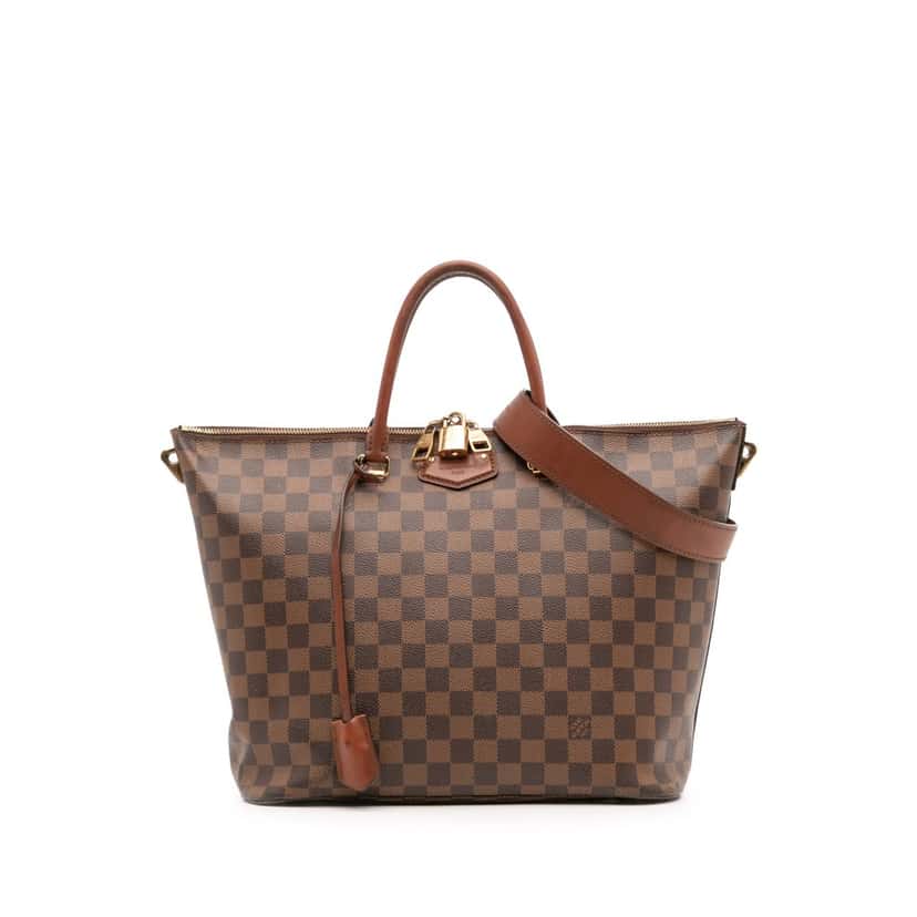 Louis Vuitton Damier Ebene Belmont MM Brown Canvas Good condition - Front View