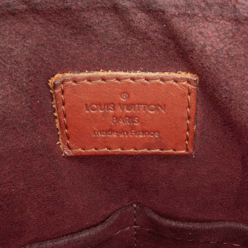 Louis Vuitton Damier Ebene Belmont MM Brown Canvas Good condition - Box View