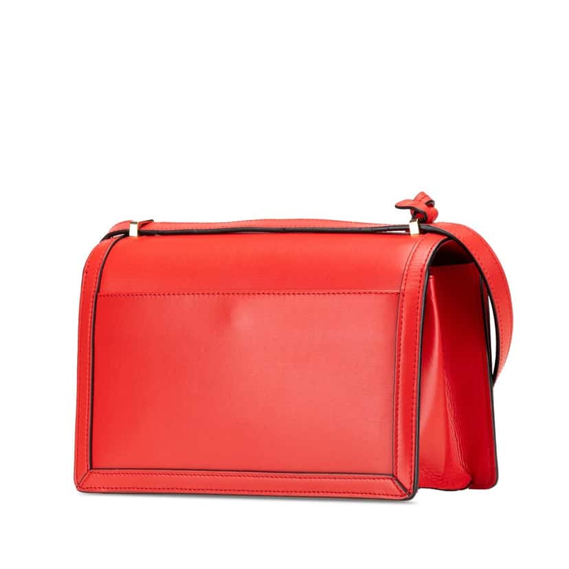 Loewe Medium Leather Barcelona Crossbody Red Leather Very good condition - Back View