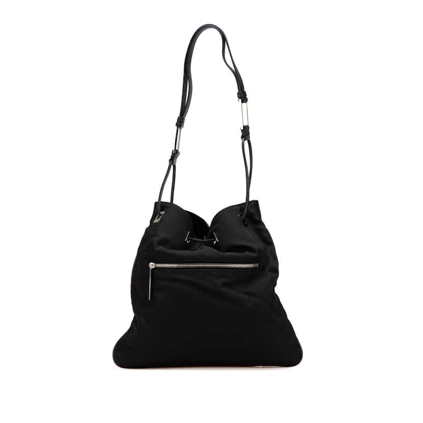 Gucci Nylon Shoulder Bag Black Good condition - Front View