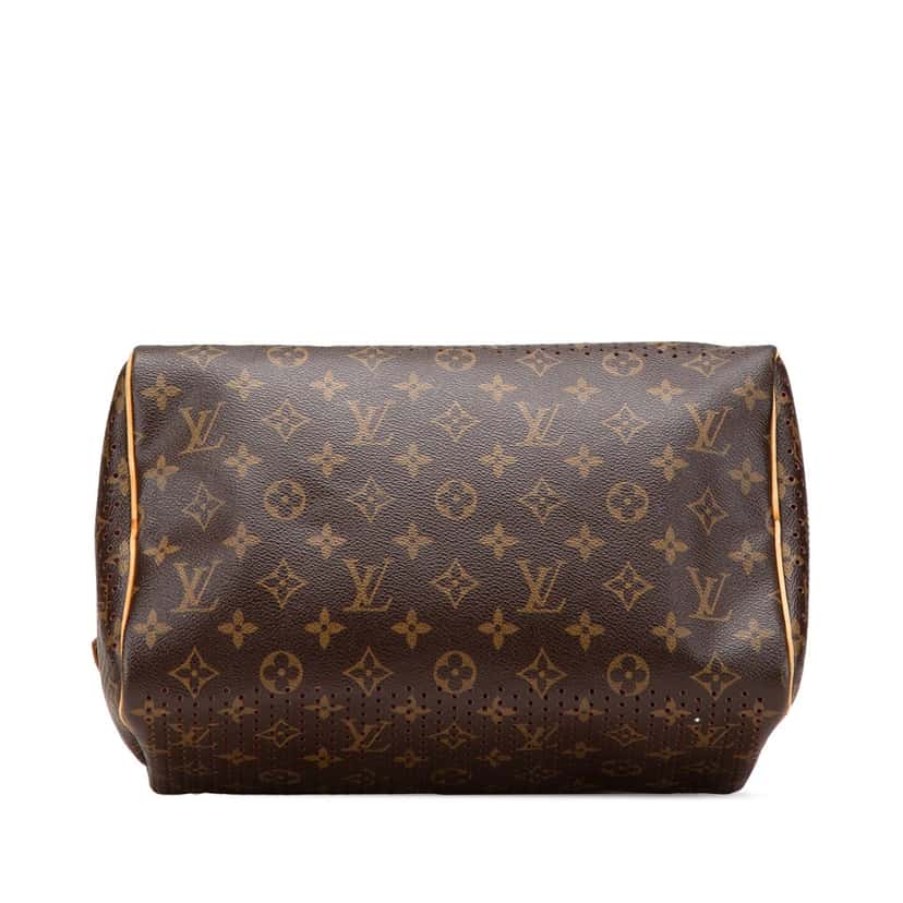 Louis Vuitton Monogram Perforated Speedy 30 Brown Canvas Good condition - Inside View