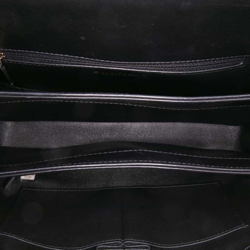 Chanel Medium Lambskin Trendy CC Top Handle Bag Black Leather Good condition - Box View