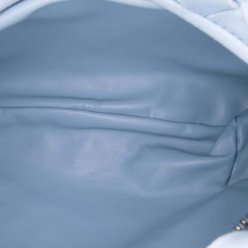 Bottega Veneta Mini Nappa Intrecciato Jodie Blue Leather Good condition - Model View