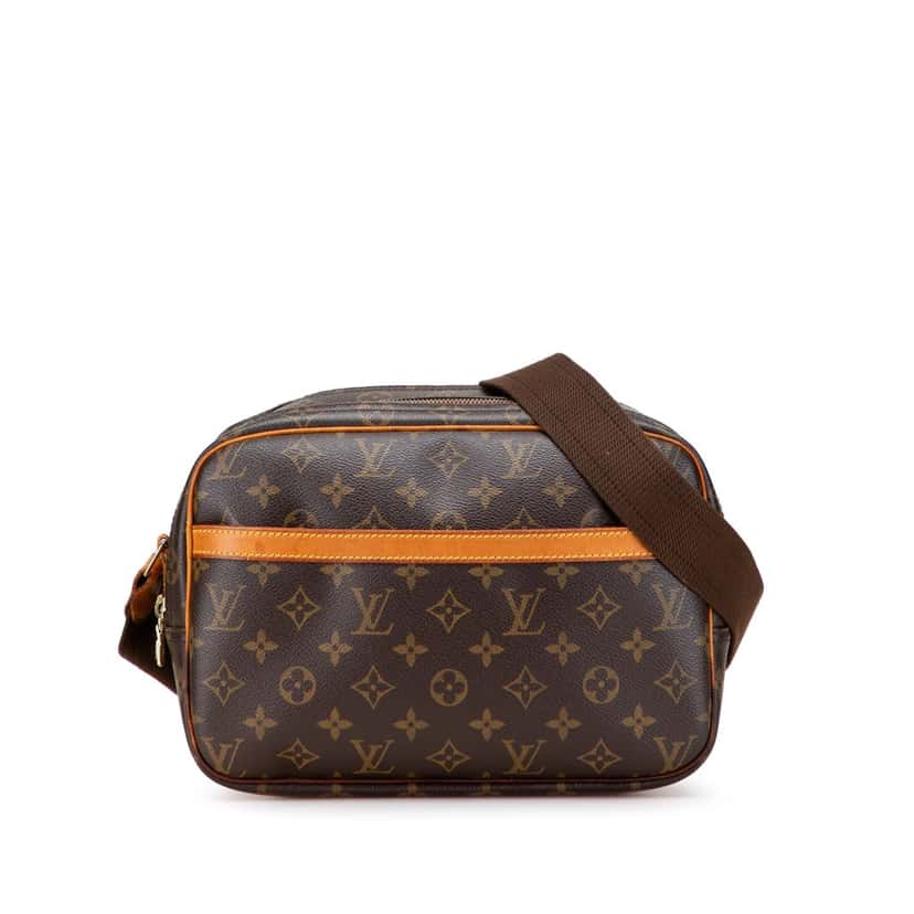 Louis Vuitton Monogram Reporter PM Brown Canvas Fair condition - Front View