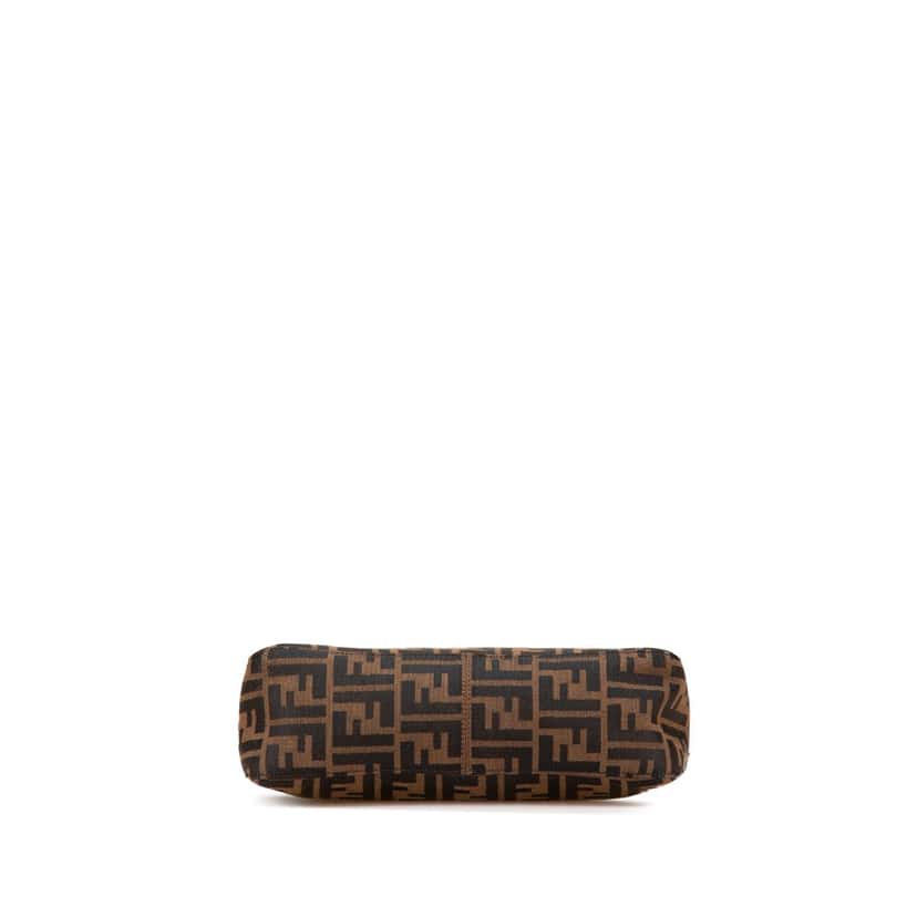 Fendi Zucca Canvas Shoulder Bag Brown Canvas Good condition - Inside View