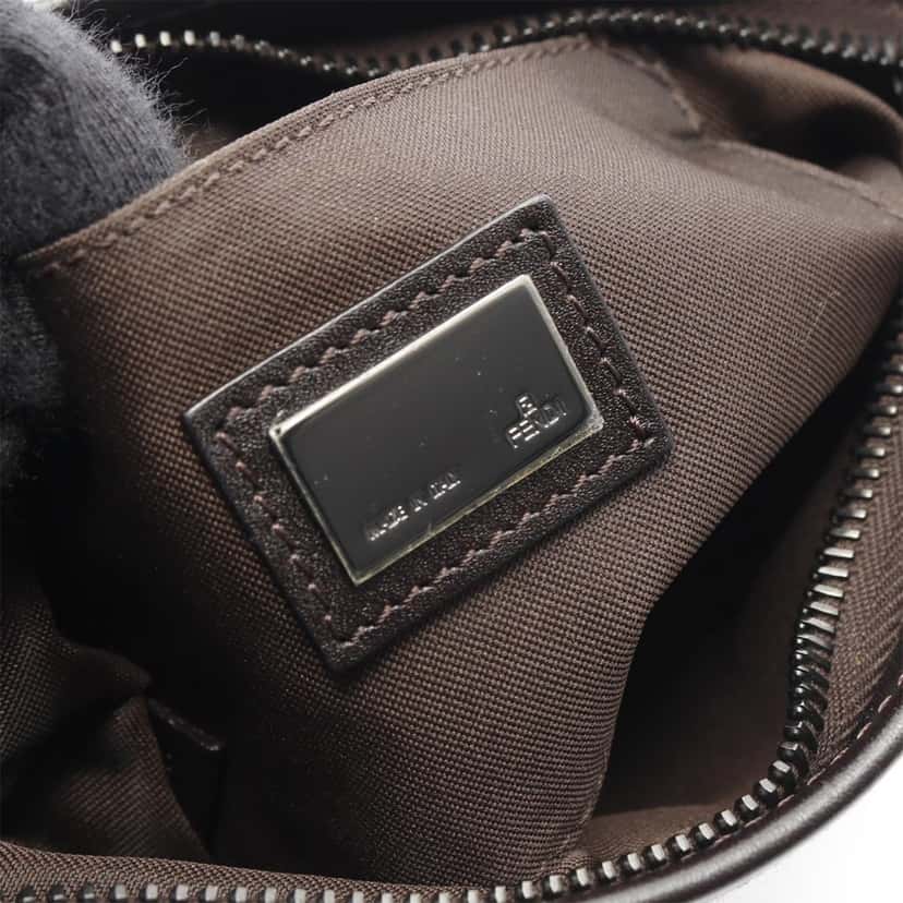 Fendi Zucchino Canvas Crossbody Brown Canvas Good condition - Model View