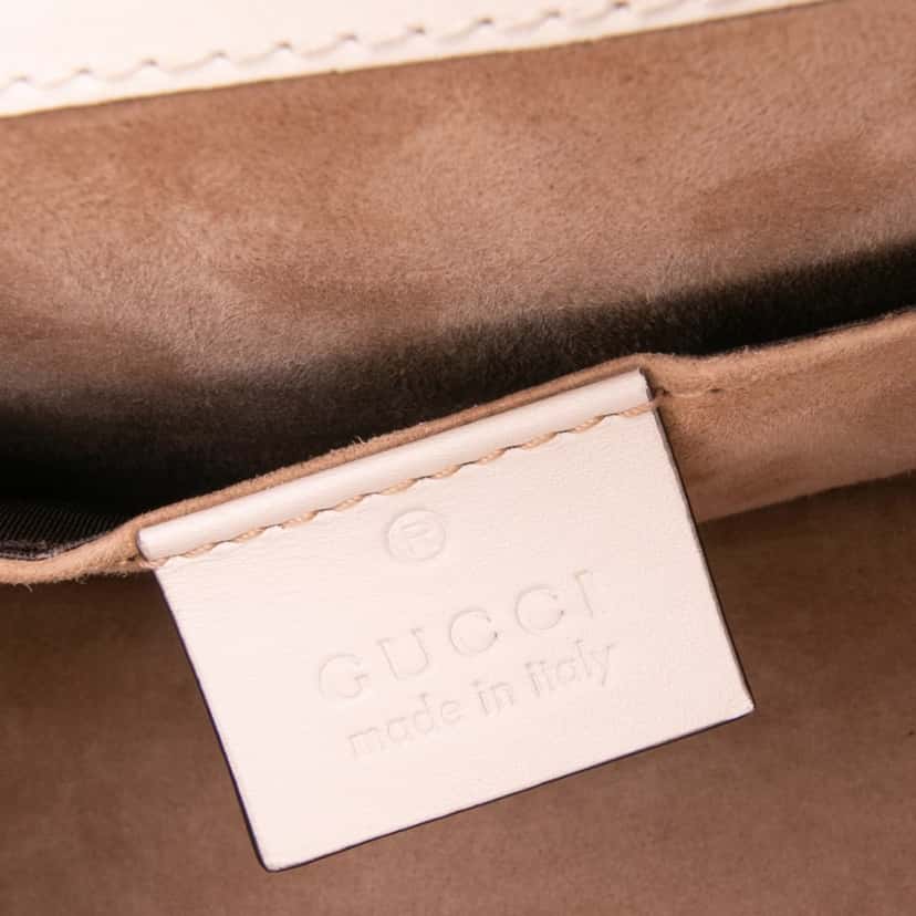 Gucci Mini Calfskin Sylvie Satchel White Leather Good condition - Box View