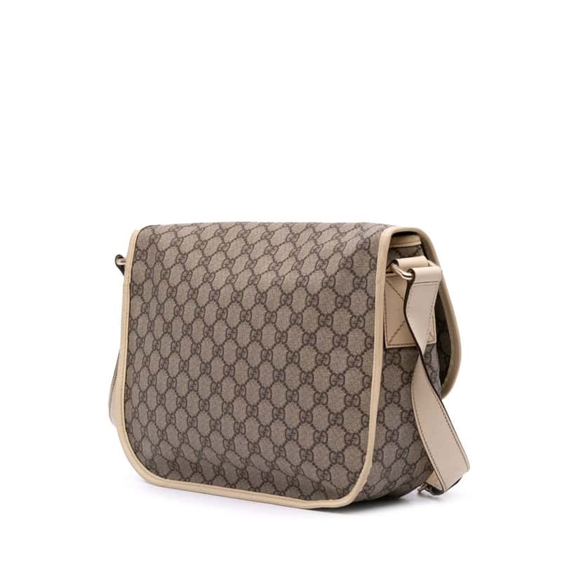 Gucci GG Supreme Crossbody Brown Canvas Good condition - Back View