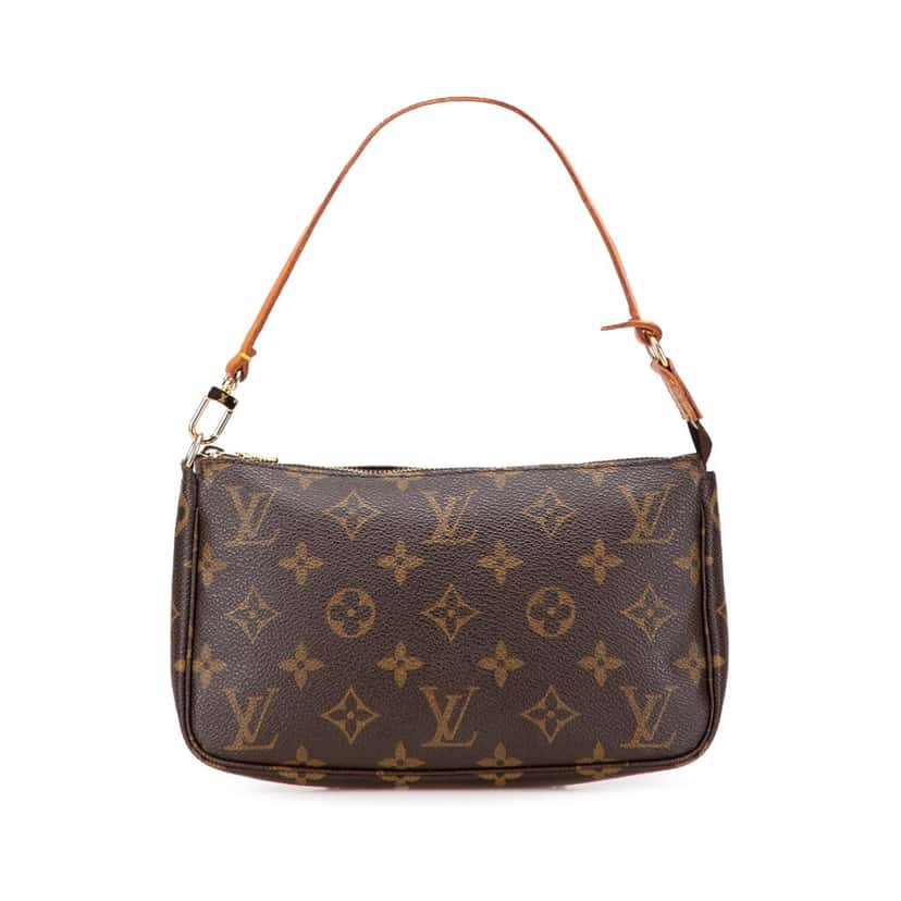 Louis Vuitton Monogram Pochette Accessoires Brown Canvas Good condition - Front View