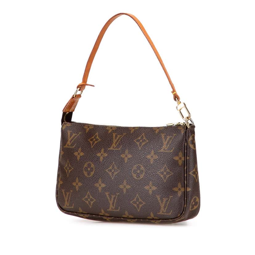 Louis Vuitton Monogram Pochette Accessoires Brown Canvas Good condition - Back View