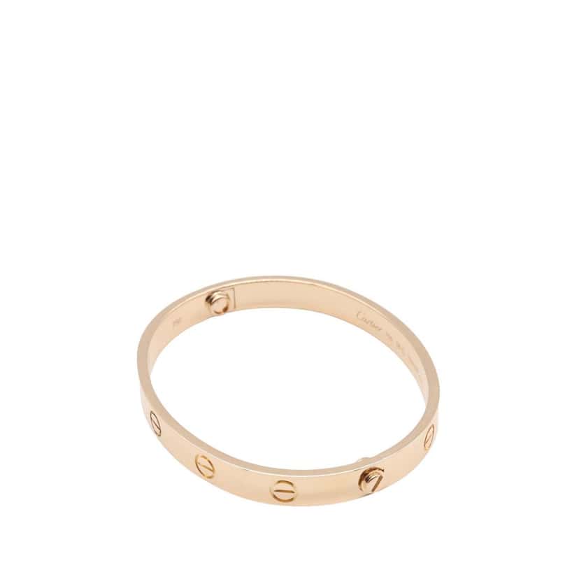 Cartier 18K Rose Gold Love Bracelet Pink Rose Gold Good condition - Inside View
