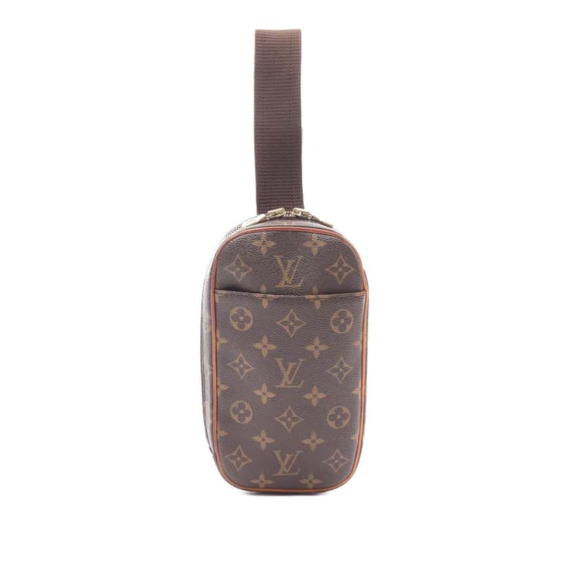 Louis Vuitton Monogram Pochette Gange Brown Canvas Good condition - Front View