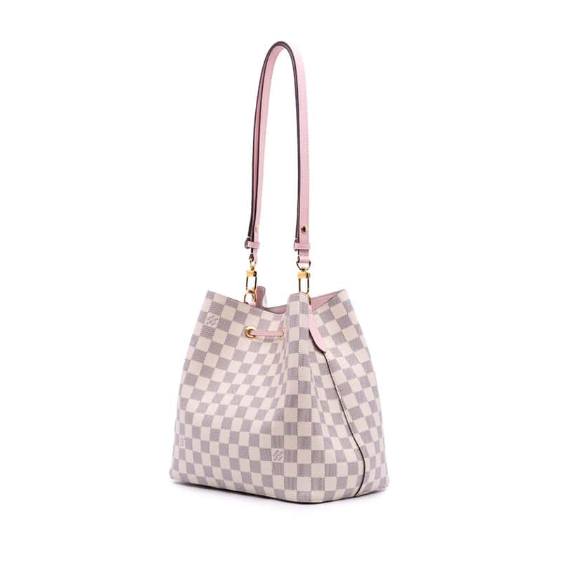 Louis Vuitton Damier Azur Neonoe MM White Canvas Good condition - Back View