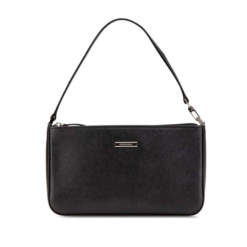 Burberry Leather Shoulder Bag Black Leather Good condition - Front View