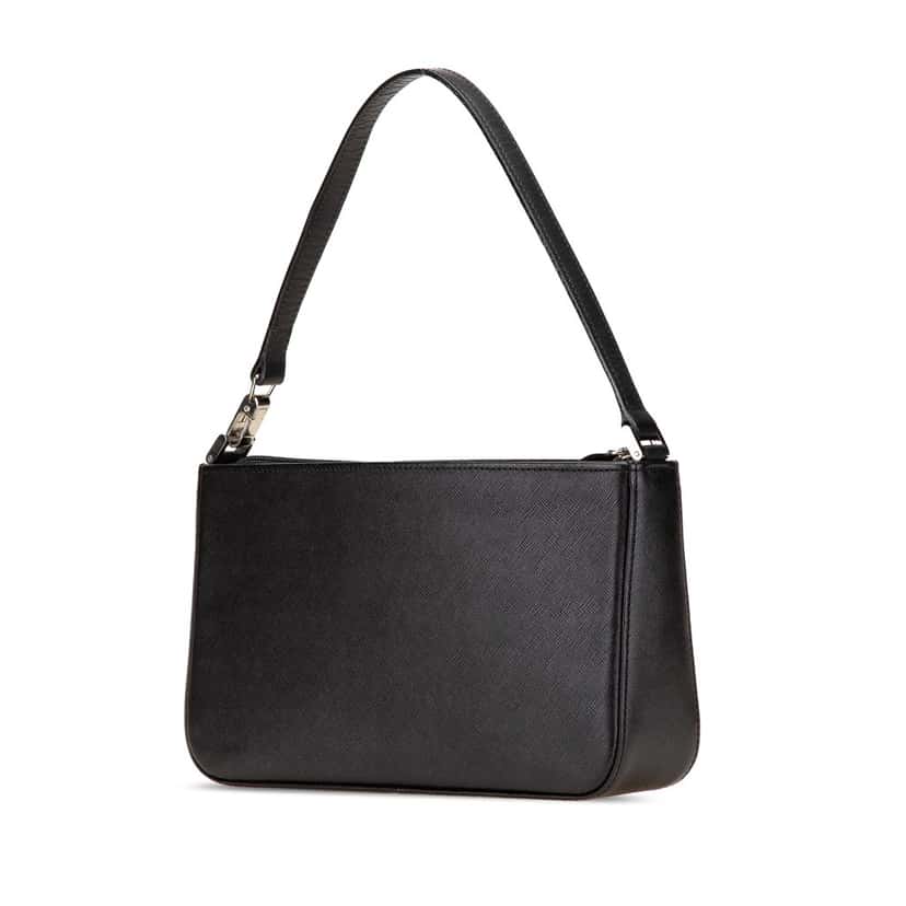 Burberry Leather Shoulder Bag Black Leather Good condition - Back View