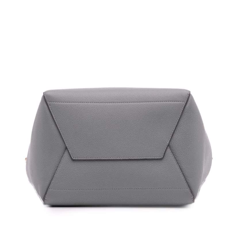 Celine Medium Leather Seau Sangle Bucket Bag Grey Leather Good condition - Inside View