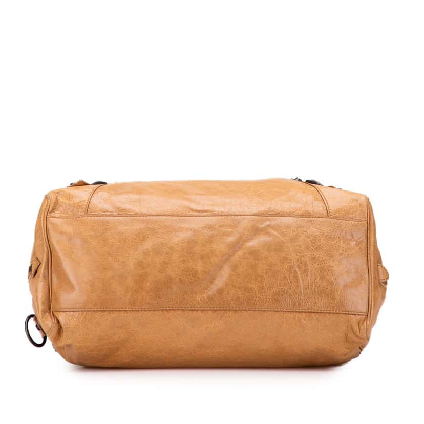 Balenciaga Lambskin Motocross Polly Satchel Brown Leather Good condition - Inside View
