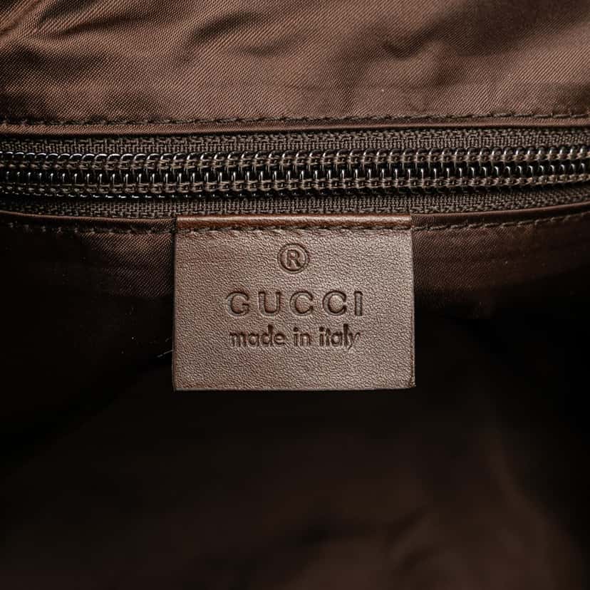 Gucci Diamante Nylon Web Crossbody Brown Good condition - Box View