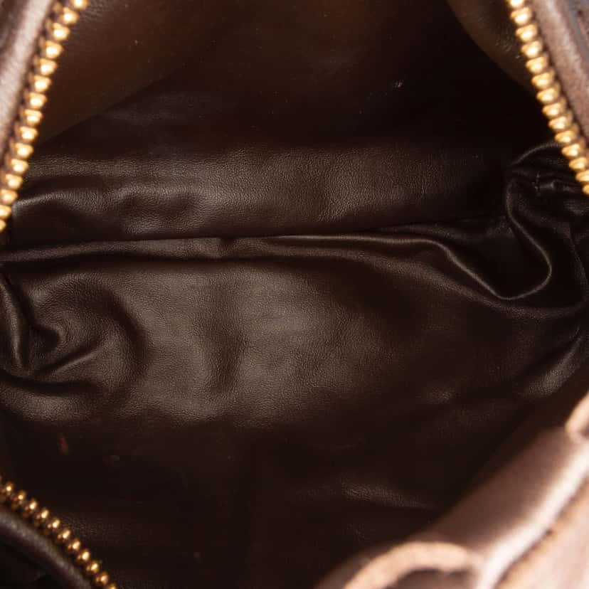 Bottega Veneta Mini Nappa Intrecciato Jodie Brown Leather Good condition - Model View