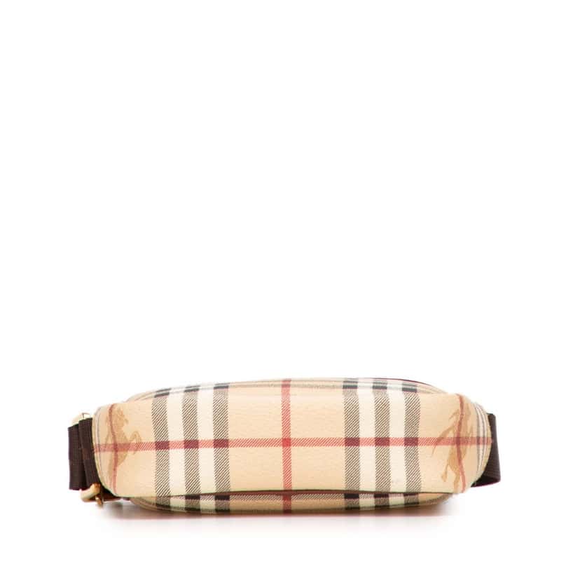 Burberry Haymarket Check Coated Canvas Crossbody Brown Canvas Very good condition - Inside View