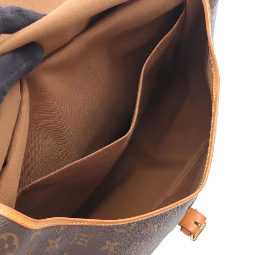 Louis Vuitton Monogram Saumur 35 Brown Canvas Good condition - Inside View
