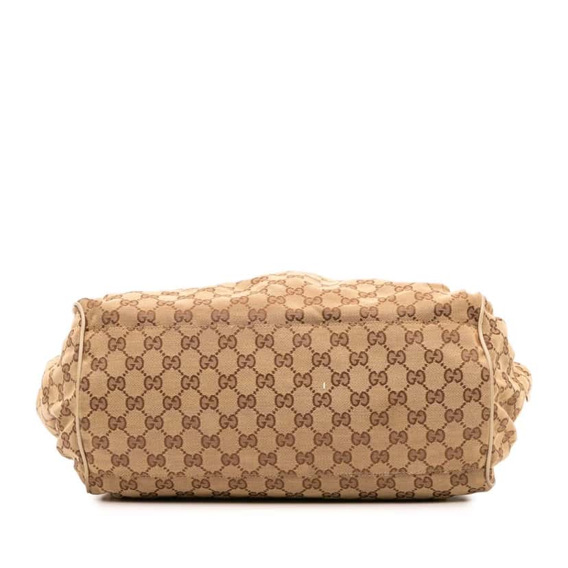 Gucci GG Canvas Sukey Satchel Brown Canvas Good condition - Inside View