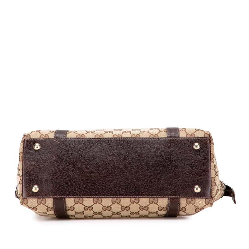Gucci GG Canvas Abbey D Ring Tote Brown Canvas Good condition - Inside View